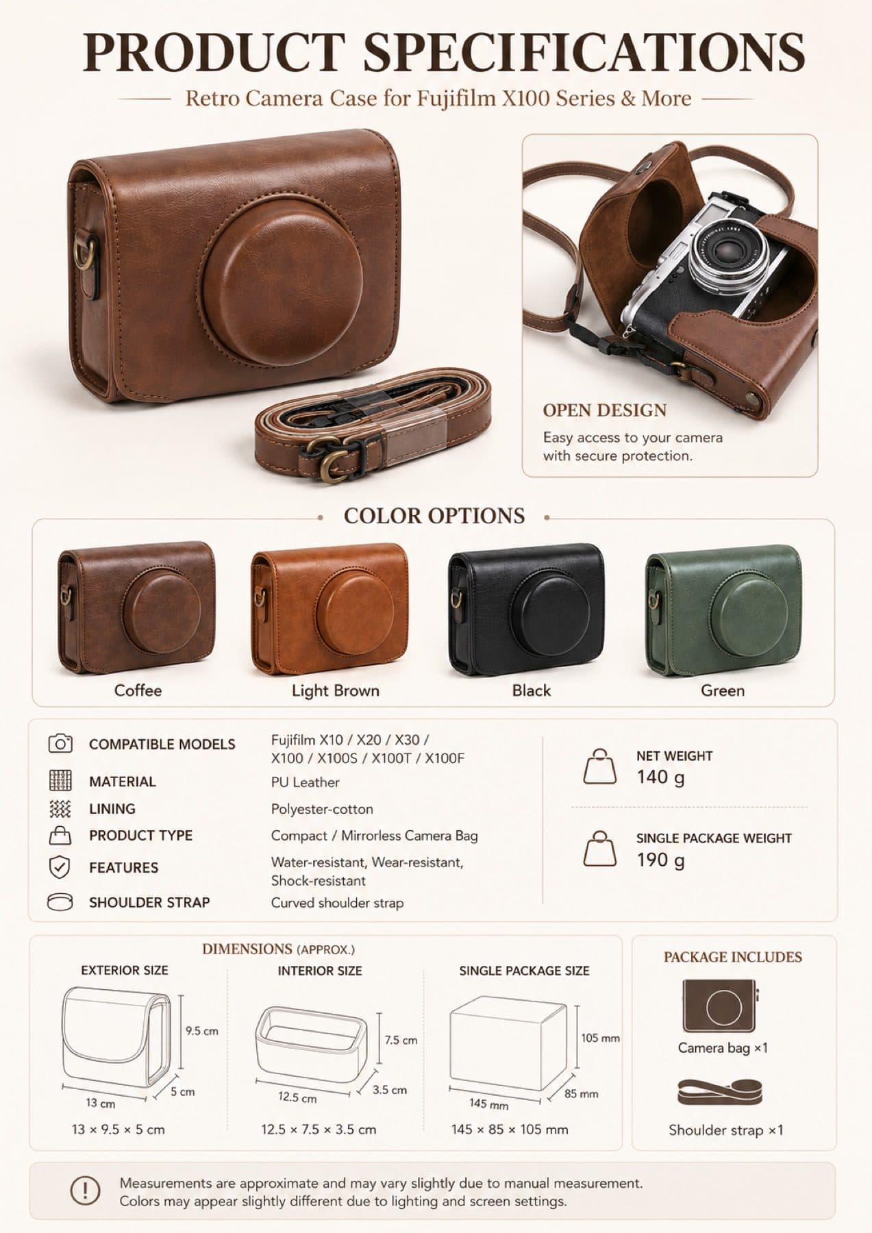 Retro Compact Camera Pouch